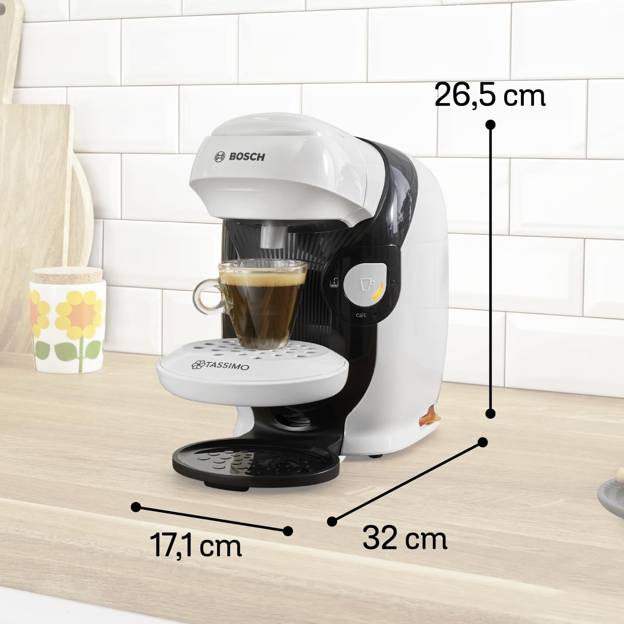 Tassimo Style TAS1104 – Kapselmaschine, über 70 Getränke, INTELLIBREW™, 1400W, Weiss