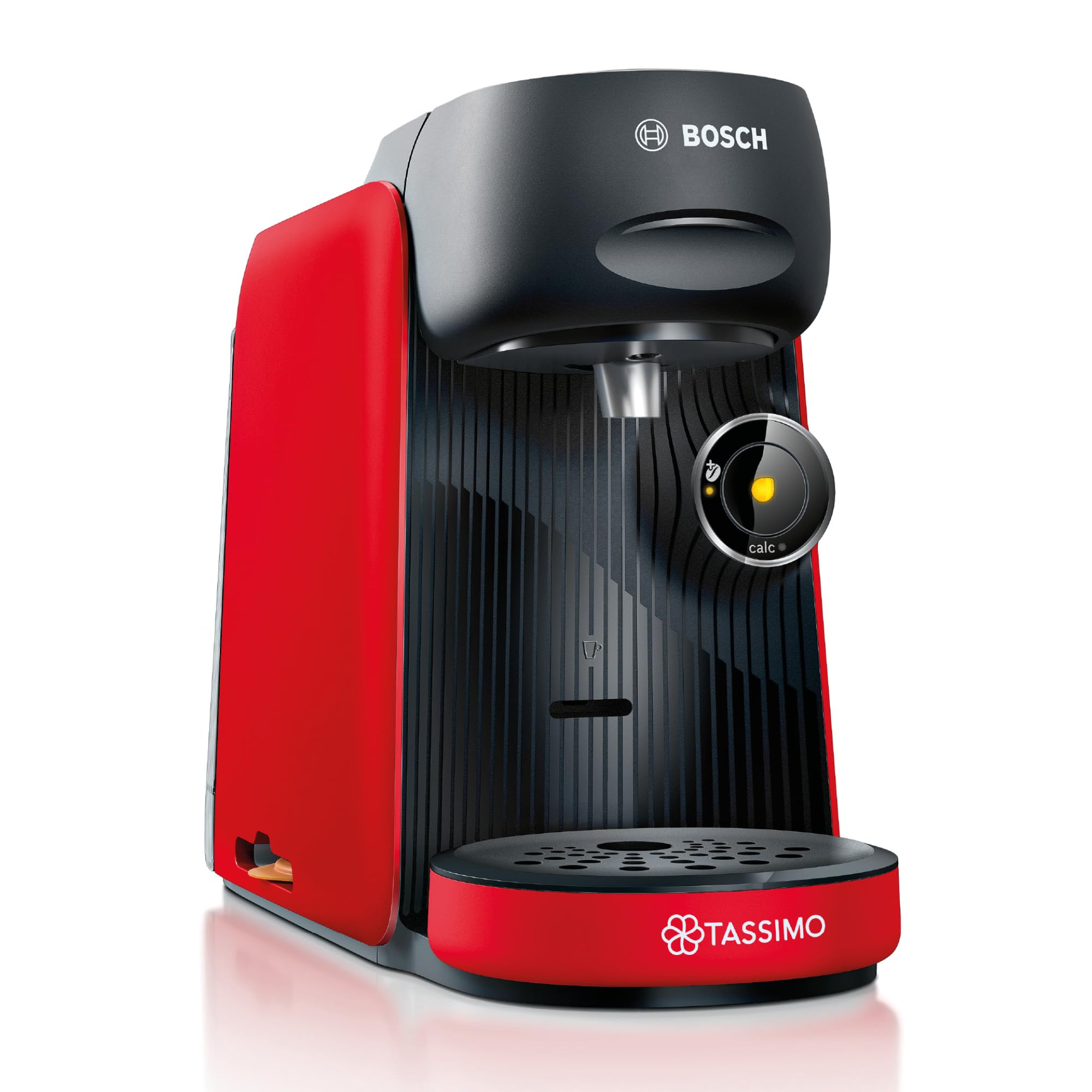 Tassimo Finesse TAS163E – Kapselmaschine mit IntensityBoost, über 70 Getränke, 1400W, Rot/Schwarz
