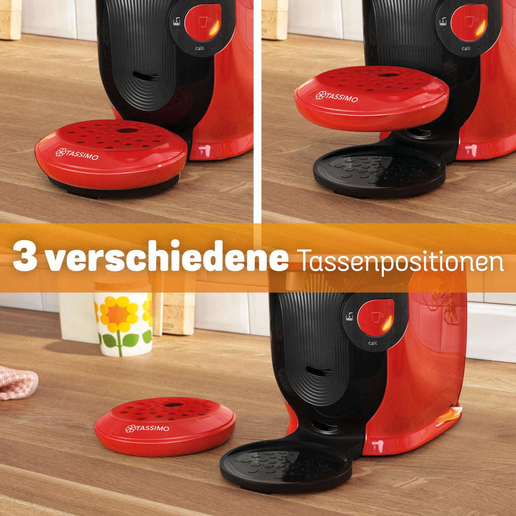 Tassimo Style TAS1103 – Kapselmaschine, über 70 Getränke, INTELLIBREW™, 1400W, Rot