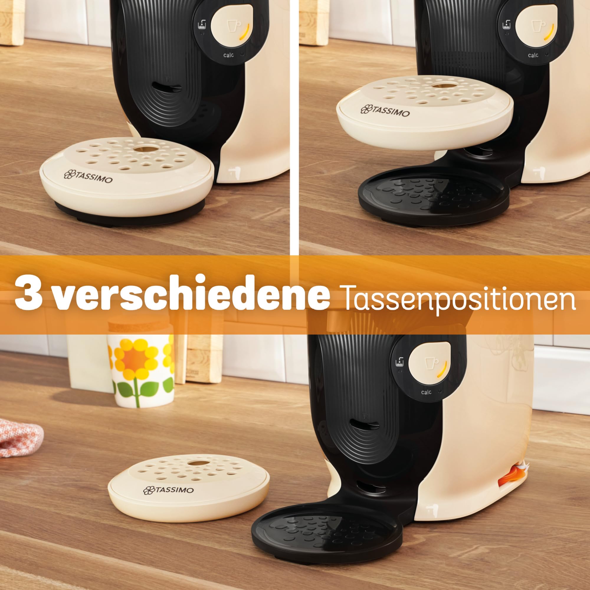 Tassimo Style TAS1107 – Kapselmaschine, über 70 Getränke, INTELLIBREW™, 1400W, Creme