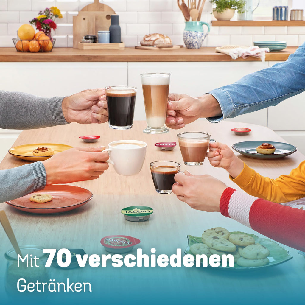 Tassimo Finesse TAS167P – Kapselmaschine mit IntensityBoost, über 70 Getränke, 1400W, Creme