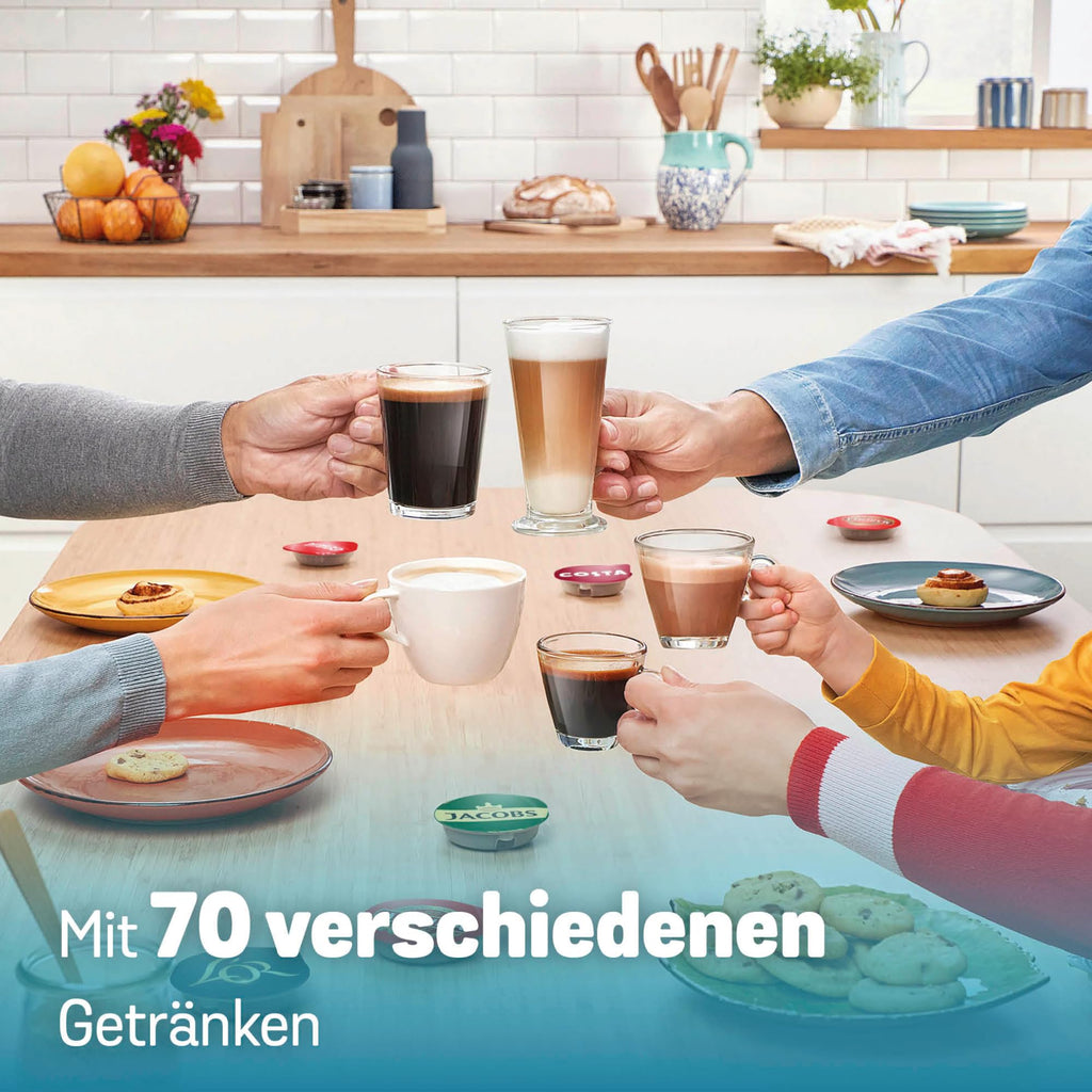 Tassimo Finesse TAS162E – Kapselmaschine mit IntensityBoost, über 70 Getränke, 1400W, Schwarz